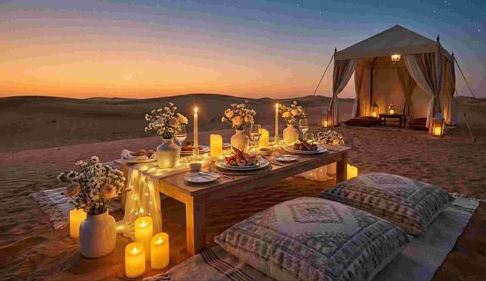 Best Private Desert Dinner for Couples in Abu Dhabi