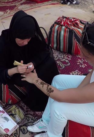 Henna Tattoo camp activity