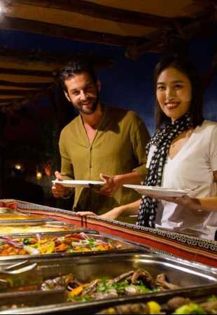 BBQ Buffet Dinner camp activity