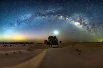 Overnight Camping in Al Quaa Milky Way Desert